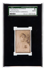 1910 PUNCH CIGARROS P. (PETE) HILL SGC A (AUTHENTIC) WITHOUT BACKING (RICHARD MERKIN COLLECTION).